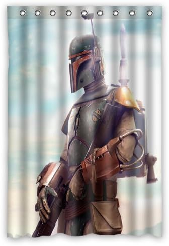 Scottshop Custom Boba Fett Star Wars Shower Curtain Waterproof Polyester Fabric Bathroom Shower Curtains 48" x 72" Inch