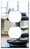 Switch Plate Outlet Cover - Dumbbell Gym Sports Fitness Training Body-Building