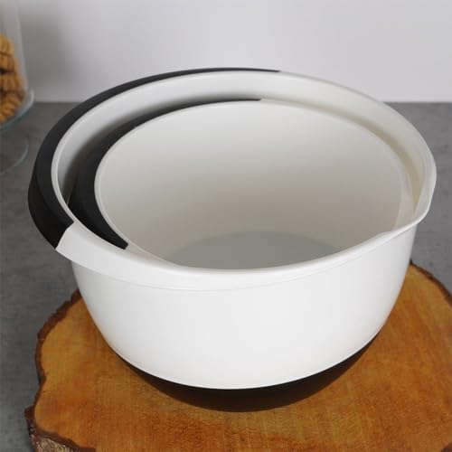 3. Bild von Excellent Housware Rührschüssel Set 3,5 & 2,0 Liter - Schüsseln mit Stoppboden für sicheren Halt - Schüsselset zum Mischen & Verrühren - Schüssel Teigschüssel Kochschüssel