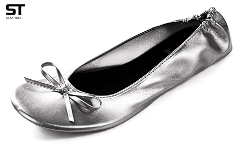 Image of Silky Toes Foldable Flat Shoes for Women | Portable Ballet Flats for Weddings, Parties, Events, Travel |Comfortable Cushioned