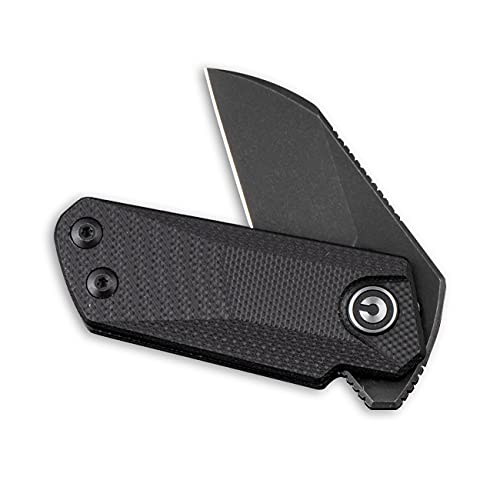 CIVIVI KiV Front Flipper Pocket Knife, Double Detent Slip Joint Small Folding Knife with Deep