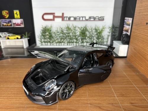 Maisto Porsche 911 GT3 2022 a escala 1:18 negro miniatura 7