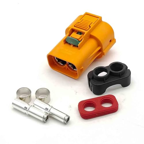 Conector HVIL de 2 pines de 6 mm y 150A para cables de alto voltaje rectos 8