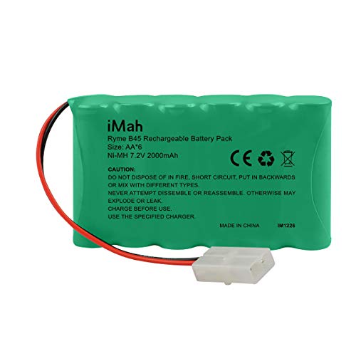 iMah 7.2V AA Battery Pack with Standard Female Tamiya Plug, 2000mAh High Capacity