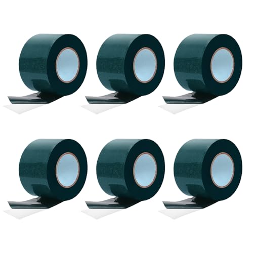 ZKAILCF Cinta para Juntas de Césped Artificial Doble Cara 50mm x 5m, 6 Rollos, Banda Adhesiva Impermeable para Pegar Rollo de Césped Artificial al Suelo, Fijación Fuerte y Rápida Exterior