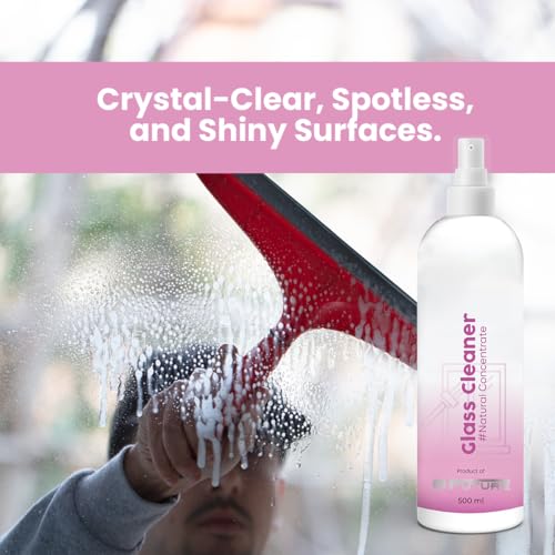 Image of BFUTURE Glass Cleaner Spray for Mirrors n Windows, Streak-Free Shine, Dust n Smudge Removal, Sparkling Clarity for Daily Housekeeping Use, 500ml