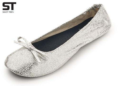 Image of Silky Toes Foldable Flat Shoes for Women | Portable Ballet Flats for Weddings, Parties, Events, Travel |Comfortable Cushioned