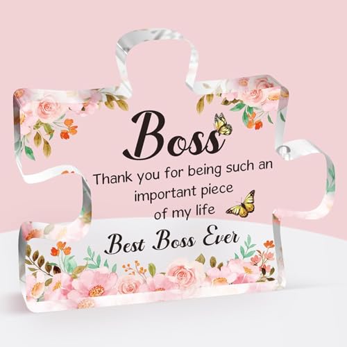Image of Heart shaped plaque gift (Boss)