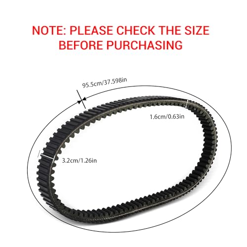 Image of Drive Belt 59011-0043 Compatible with Kawasaki Teryx 800 KRF800 4X4 2016-2024 Teryx4 800 KRT800