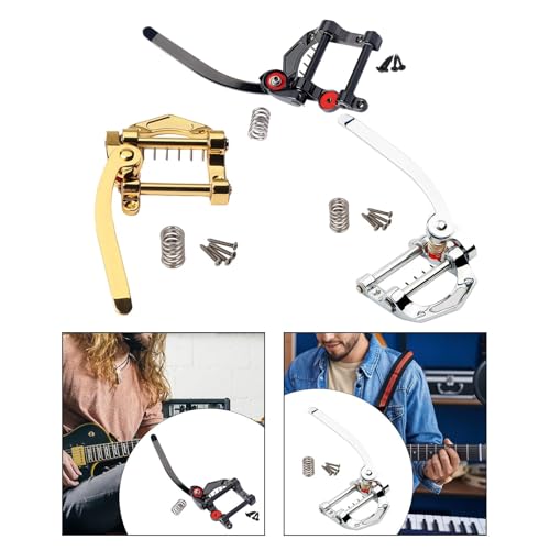 Image of CALANDIS Tailpiece Tremolo Electric Guitar Bridge for Electric Guitar SG ES335 LP etc Golden | Bridges | Guitar Parts | Parts & Accessories | Guitars & Basses