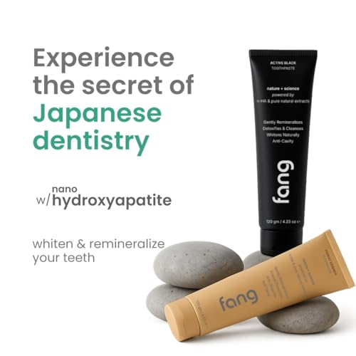 Image of Toothpaste Combo Pack |Fluoride Free Hydroxyapatite, Teeth Whitening, Heals Sensitive Teeth, Fights Cavities, Gum Diseases, Bad Breath, SLS & Chemical Free (Pack of 2, Forest Essence & Activated Charcoal Toothpaste)