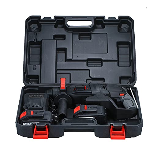 MFJFHK Elektrische Schlagbohrmaschine, bürstenlose elektrische Schraubendreher, Hochleistungs-Bohrhammer, Akku-Bohrer… – Bild 5