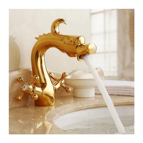 Robinet mitigeur eau chaude et froide double poignée de salle de bain
