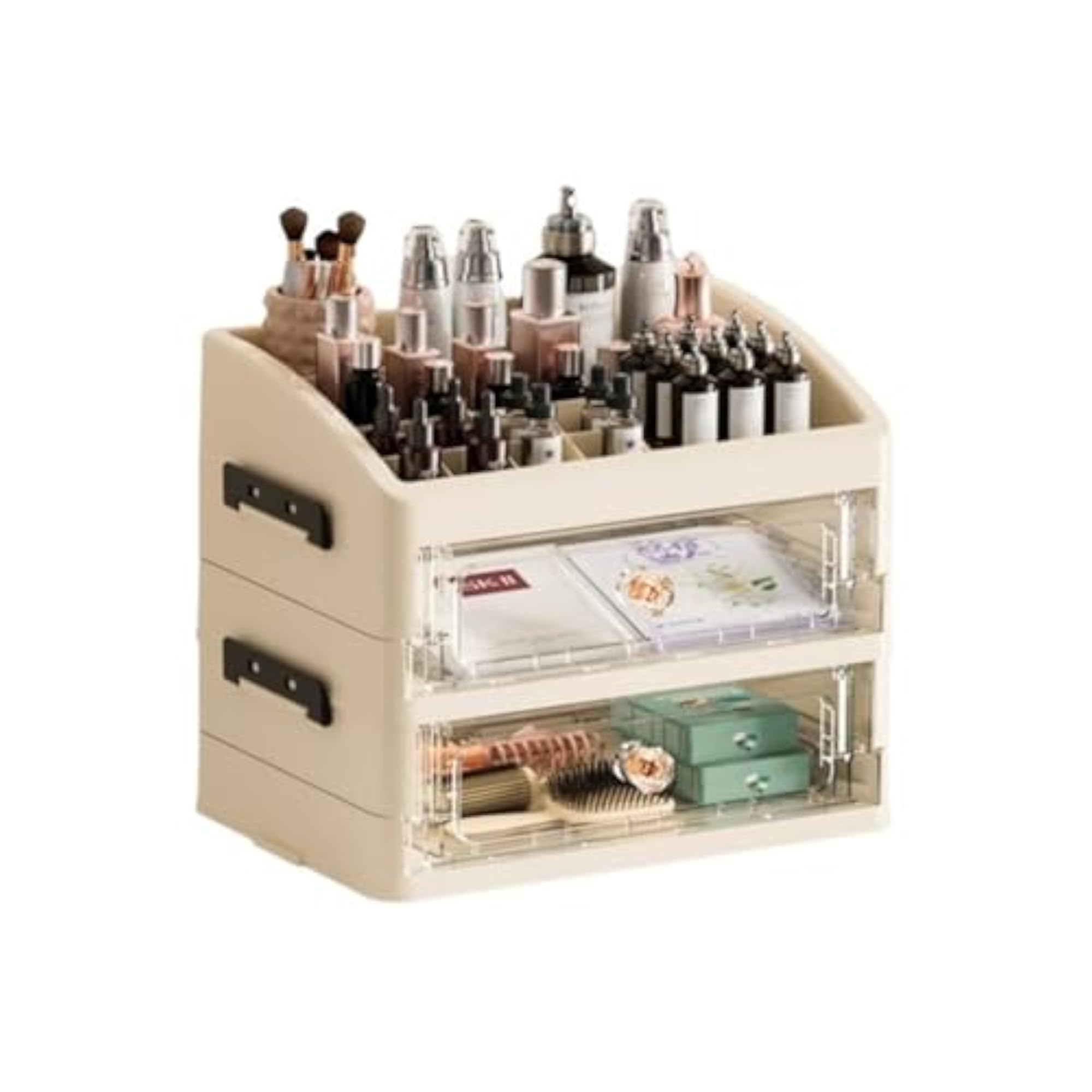Makeup Organizer, Multitier Storage Box, Dustproof Drawer Cabinet