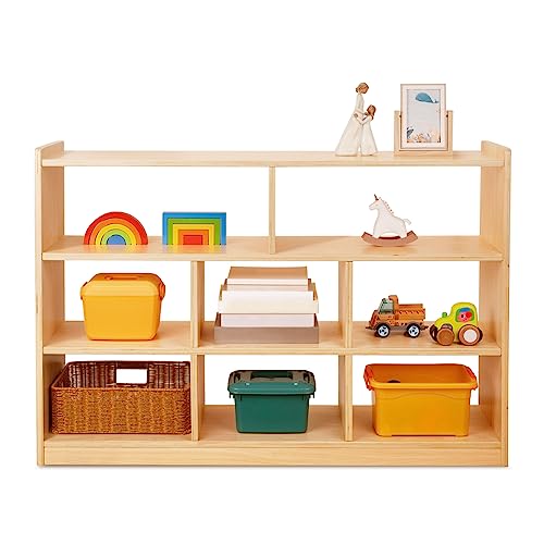 Montessori Shelf Toy Organizers and Storage, Bookshelf for Kids