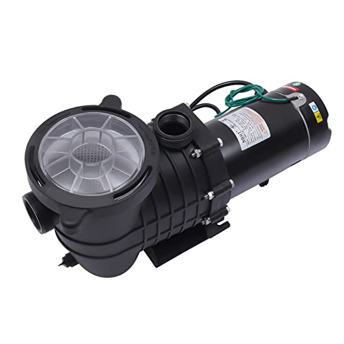 1.5HP Swimming Pool Pump, HBP1100 Electric Pool Pump Motor Filter Basket, In/Above Ground, 110-120V 60Hz Single Portability Speed Inground Basket Gallon Pool Energy Saving Pump For Hot Tubs (1.5HP)