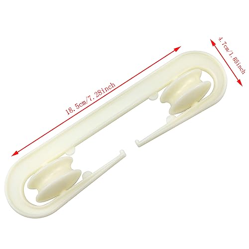 Haidong-Clothesline Spreader Plastic Clothesline Spreader A Tool for Heavy Loads and Long clotheslines(White)-2PCS - Image 3