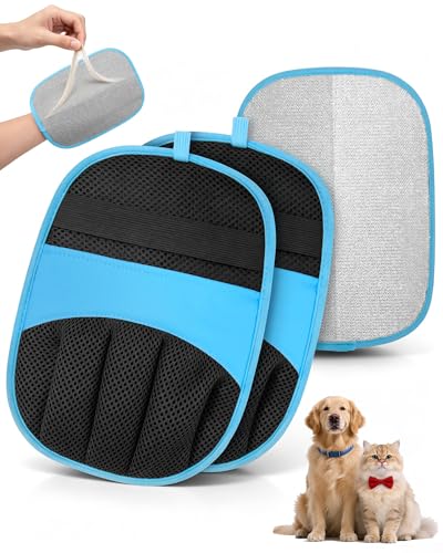 RZPTL Lot de 2 Gant Anti Poils Animaux, Solution pour Chats et Chiens
