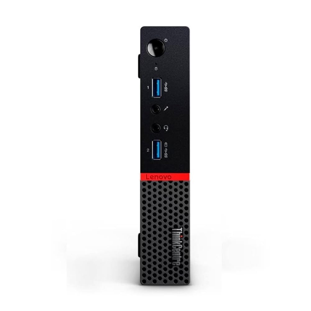 Lenovo ThinkCentre M900 Tiny PC Mini Computer, Intel Core i5-6500, 8 GB DDR4 RAM, 256 GB SSD, WiFi, Bluetooth, tastiera US QWERTY Windows, 11 Pro (ricondizionato)