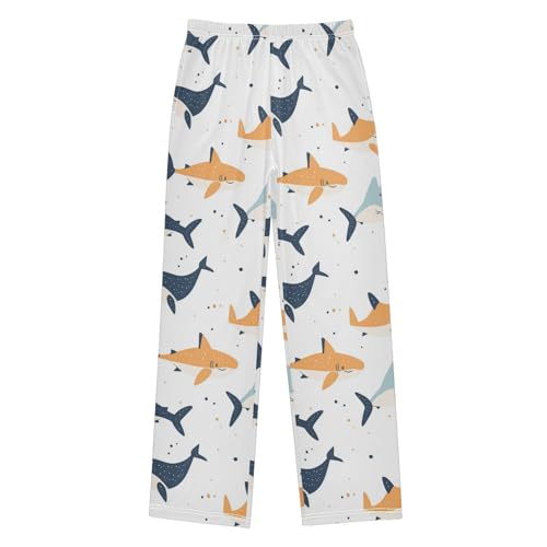 Pajama Bottoms, Pajamas Long Pant Colored Sharks Lounge Wear Casual Cartoon Sleep Pants Soft Pjs Sleepwear