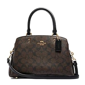 Coach-Mini-Lillie-Carryall-In-Signature-Canvas Coach Mini Lillie Carryall In Signature Canvas (Brown,black)