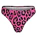 XUTSAKDCJ Fashion Seamless Thongs for Women, No Show Thong Underwear Workout Comfortable Hot Pink Tie Dye Leopard Cheetah Print G-string