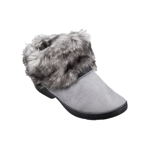 isotoner Women's Indoor/Outdoor Microsuede Mallory Boot Slippers with Memory Foam Comfort4