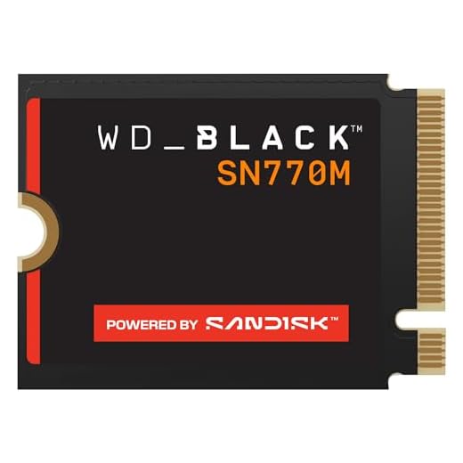 WD_BLACK SN770M 2 TB M.2 2230 NVMe SSD, für Handheld-Spielkonsolen und kompatible Laptops mit PCIe Gen 4.0, bis zu 5.150 MB/s, TLC 3D NAND, Ideal für Asus ROG Ally, Steam Deck, Microsoft Surface