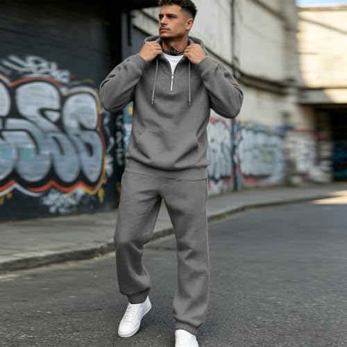 Men Sweatsuits Sets 2 Piece Sets Oversized Lighweight Running Jogging Suits - image 5
