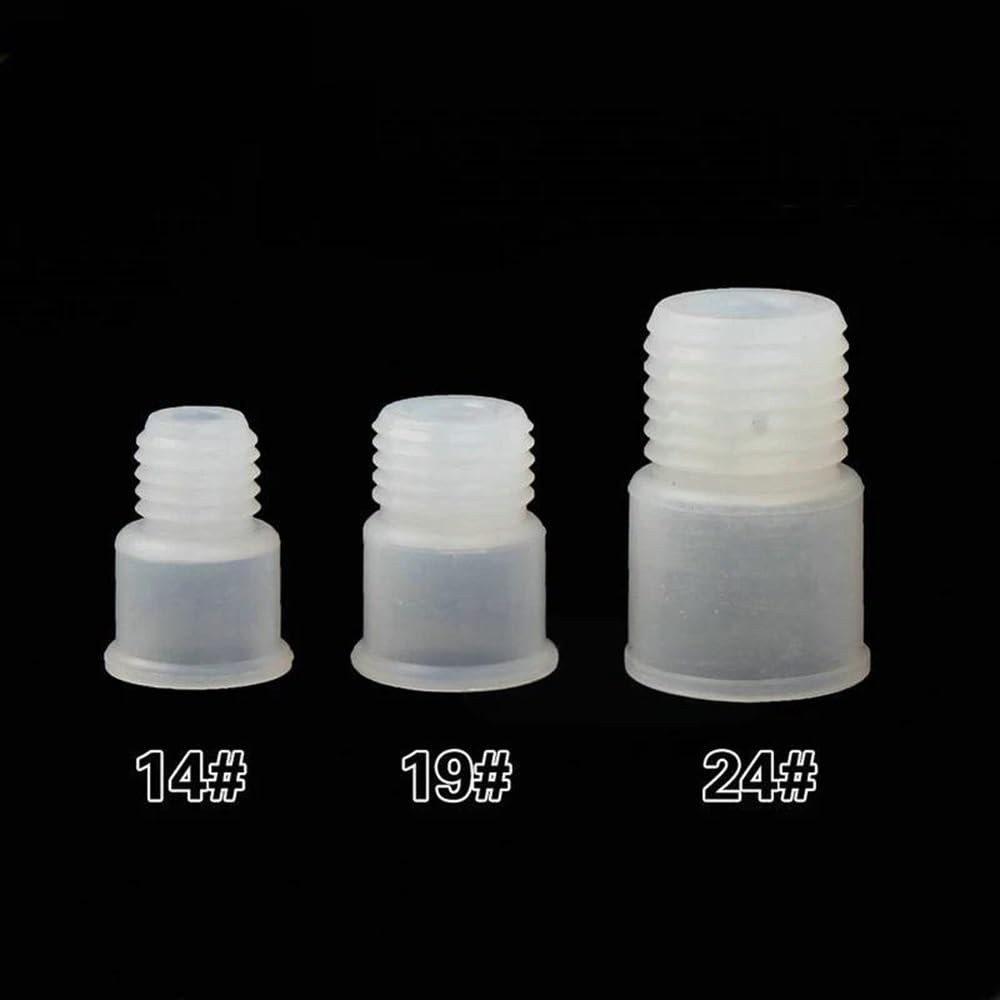 tapón de goma, 14# 19# 24# Tapón de goma bucal 20 piezas 50 Tapa rosca inversa(Type-2 No.24 50pcs)