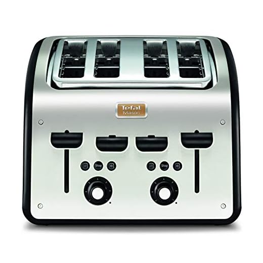 Tefal tt770811 rejilla pan 4 ranuras, acero inoxidable