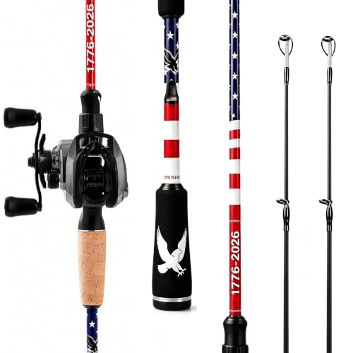 USA 250th Anniversary Fishing Rod Combo
