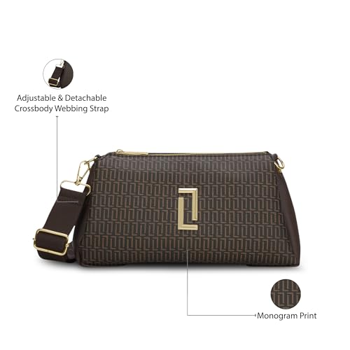 Image of Lavie Luxe Women's Tory26 3-Compartment Crossbody Sling Bag | Ladies Purse Handbag | Gift for Women