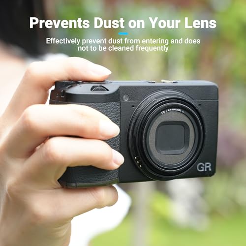 Image of JJC UV Protective Filter for Ricoh GR IV HDF Monochrome GR IIIx GR III HDF | Lens Filter for Ricoh GR4 GR3 GR3x HDF Accessories, 99.5% Transmission, Optical Glass w / Multi-Coatings, Slim Aluminum Frame