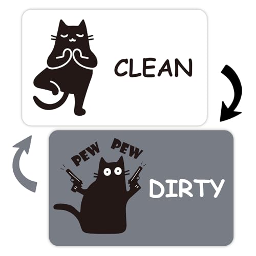 Imán decorativo de gato negro para lavavajillas 12 x 18 pulgadas miniatura 1