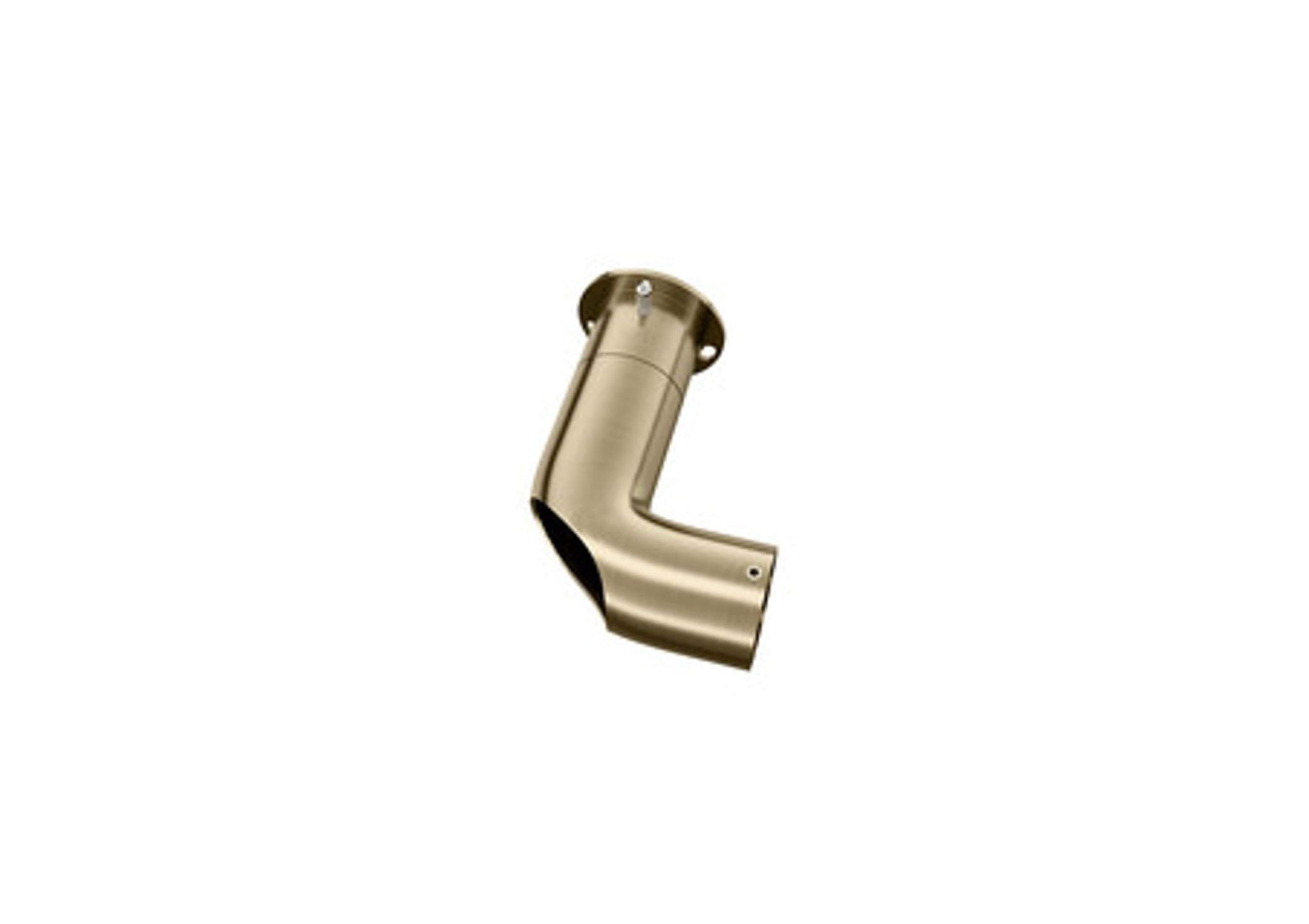 28mm Room Darkening Corner Bracket for Curtain Poles - Antique Brass