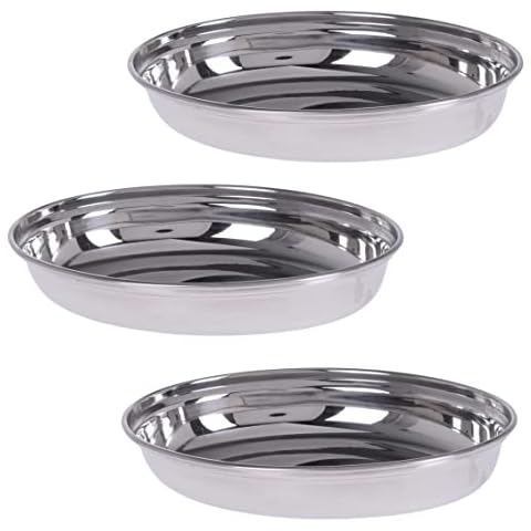 Marzoon Stainless Steel Oval Serving Bowls Set Cover