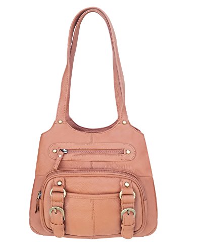 Roma Leathers Gun Concealment Purse - Cowhide Leather - Light Brown