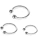 Utimi Cock Rings Stainless Steel Penis Rings Glans Ring Erection Enhancing Rings Erection Toy, 3 Piece