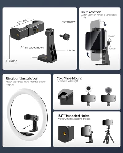 UBeesize 12-Inch Ring Light