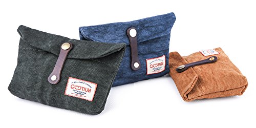 Gootium Small Travel Pouch - Vintage Envelope Style Coin Purse Makeup Hand Bag Accessory Organizer Tools Holder, Ginger #TOP5