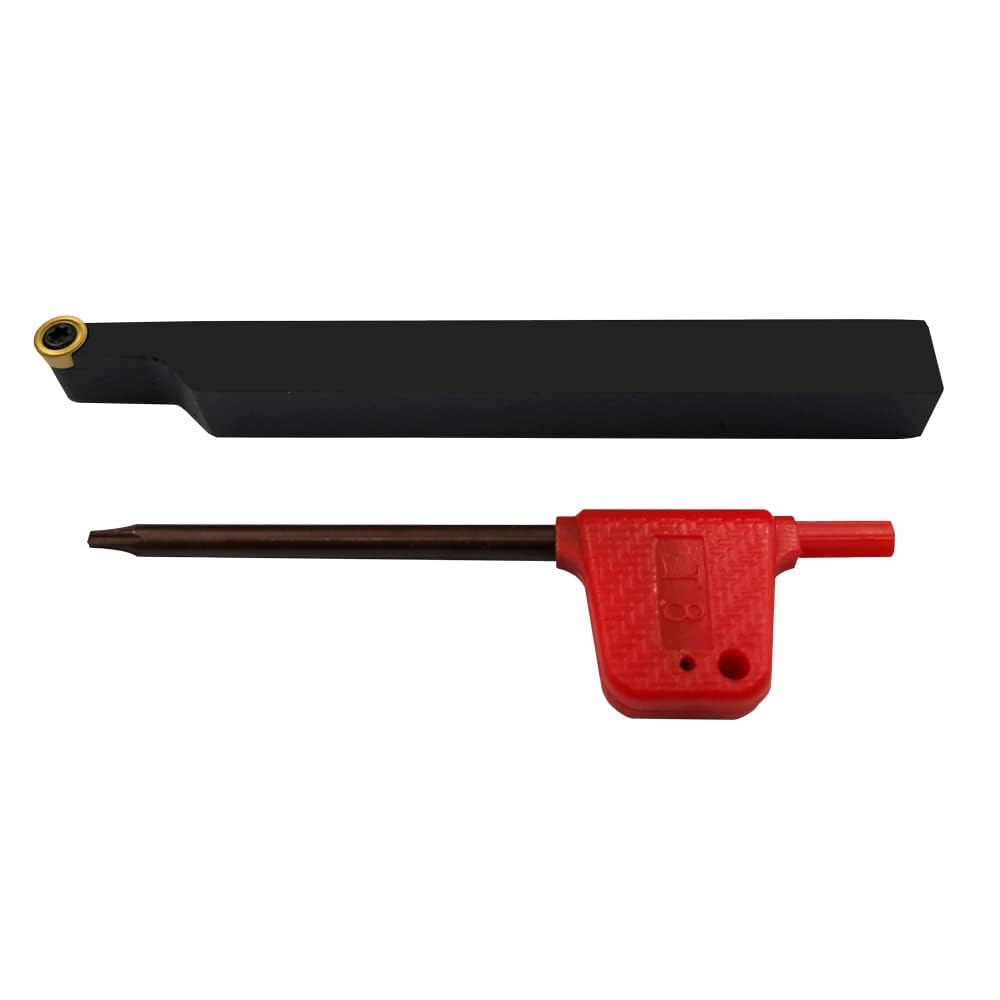Barra di tornitura da 3/8 di pollice SRACR1010H06 Portautensili per tornitura cilindrica in metallo duro e 10 pz RCMT0602 R3 Inserti per tornitura in metallo duro