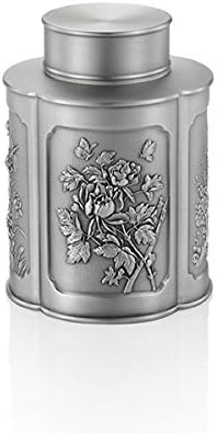 Miniatura 3 de Royal Selangor Caja hermética para técafé de peltre de la colección Four Seasons con acabado a mano (M) en caja de regalo de madera