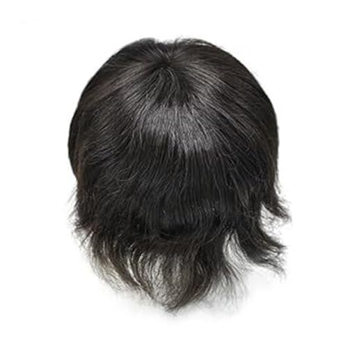 Système de remplacement de cheveux en dentelle mono fine et cheveux humains