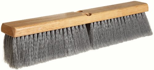 Weiler 42041 18" Block Size, Flagged Silver Polystyrene Fill, Fine Sweep Floor Brush
