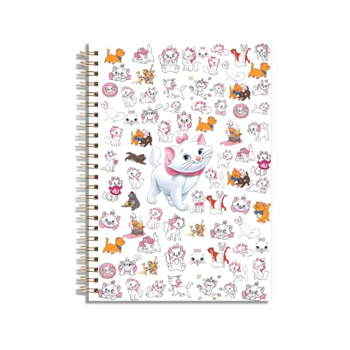 Carnet chat mignon LONGXIN à spirales avec pages lignées pour la prise de notes