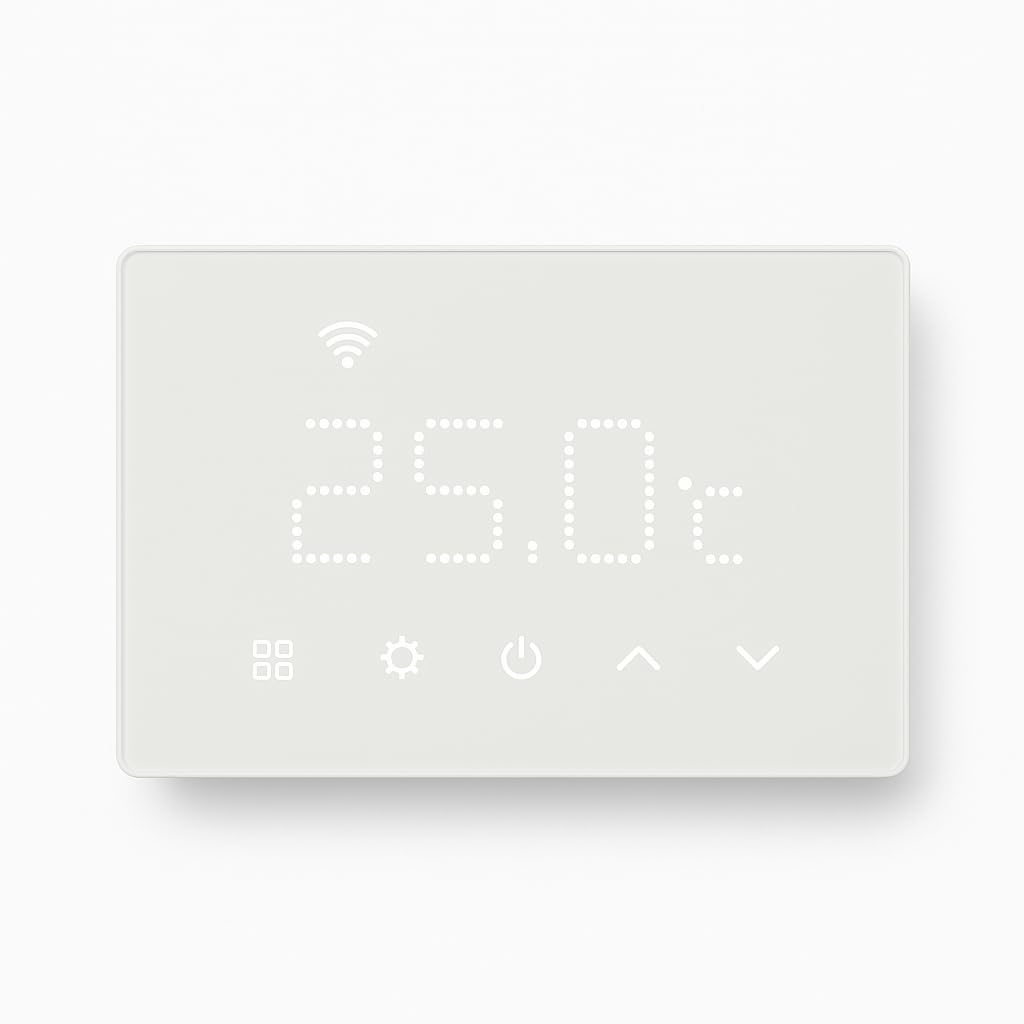 Elektronova termostato da incasso modulo programmabile 3 posti 240V display touch retroilluminato colore bianco compatibile su supporti 503