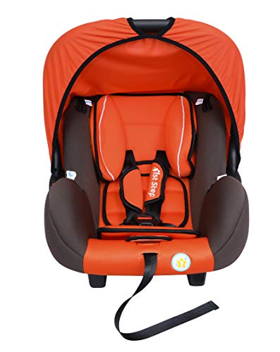 Image of 1st Step 4 in 1 Multi Purpose Baby Carry Cot,Car Seat, Rocker,Feeding Chair for Infant Babies of 0 to 15 Months & Weight Capacity Upto 13 Kgs (Orange)