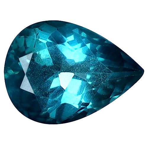 Apatite bleue naturelle 0.95 ct taille poire, la solution pour remplacer une pierre de bague ternie