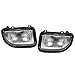 HECASA Pair Fog Lights Compatible with 1991-1995 Toyota MR2 With Halogen Bulbs Clear Glass Fog Lamps DRL Daytime Running Light (Clear Lens+Chrome Housing)